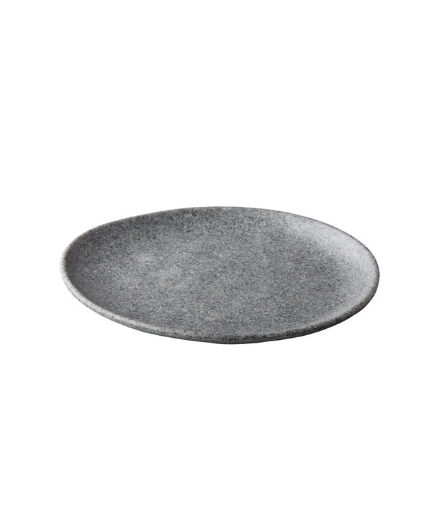 Bord organisch 265 mm pebble grey - Melaminepoint | prijs & verp per 12 stuks
