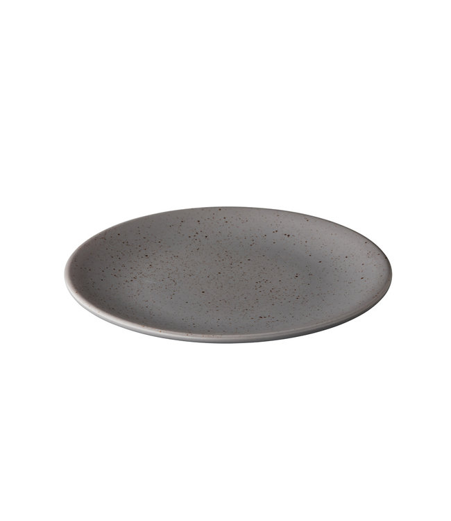 Bord rond mat grijs 300 mm - Tinto | prijs & verp per 6 stuks
