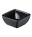 Kom gebogen vierkant zwart 63 x 63 x 30 mm - Melamine | prijs & verp per 24 stuks