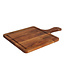 Sans Marque Serveerplank met handvat vierkant 374 x 250 mm - Acacia | prijs & verp per 6 stuks