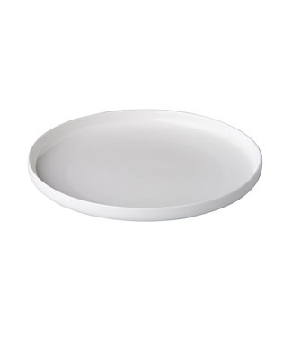 Q Fine China Bord 255 mm met opstaande rand off white - QFC| prijs & verp per 12 stuks