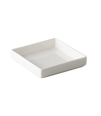 Q Fine China Bakje vierkant 100 mm off white - QFC | prijs & verp per 6 stuks