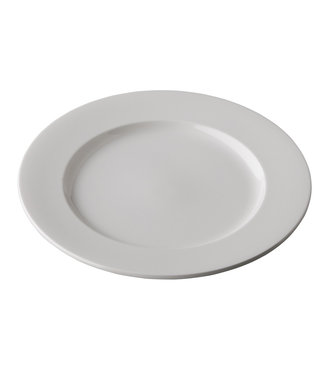 Q Fine China Bord met rand 215 mm off white - QFC | prijs & verp per 6 stuks