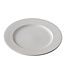 Q Fine China Bord met rand 215 mm off white - QFC | prijs & verp per 6 stuks