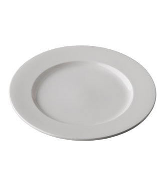 Q Fine China Bord met rand 244 mm off white - QFC | prijs & verp per 6 stuks