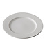 Q Fine China Bord met rand 244 mm off white - QFC | prijs & verp per 6 stuks