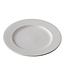 Q Fine China Bord met rand 280 mm off white - QFC | prijs & verp per 3 stuks