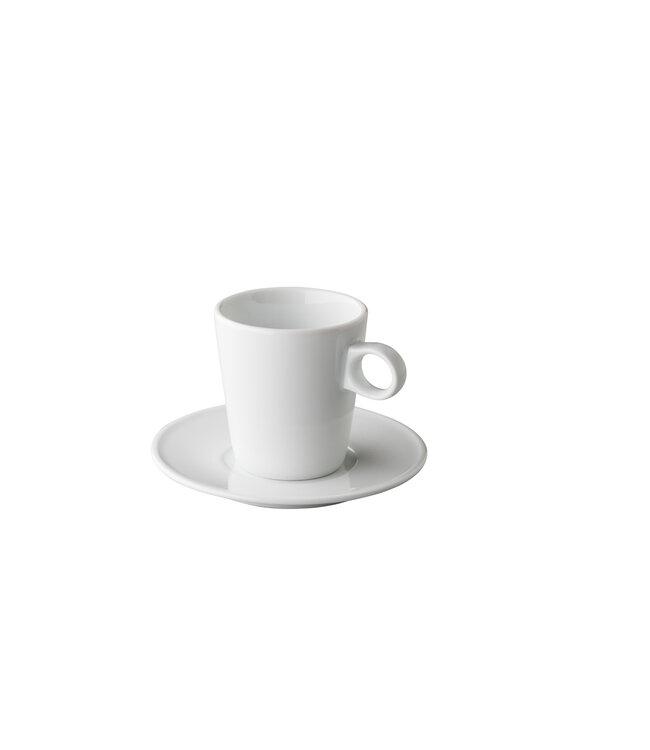 Koffiekop conisch 18 cl wit - Q Basic | prijs & verp per 12 stuks