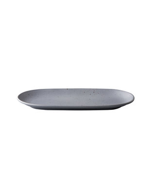 Serveerbord ovaal mat grijs 300 x 150 mm - Tinto | prijs & verp per 6 stuks