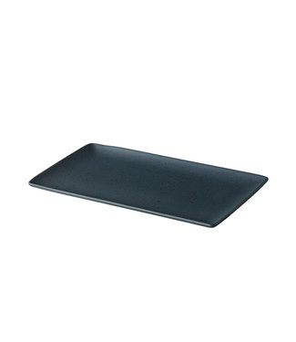 Q Authentic Bord rechthoekig  mat donkergrijs 190 x 335 mm - Tinto | prijs & verp per 6 stuks