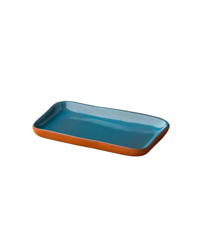 Bord snack tapas 190 x 112 mm blauw - Stoneheart | prijs & verp per 12 stuks