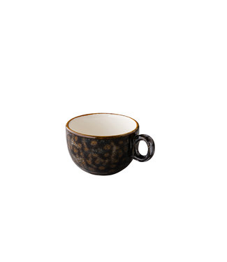 Q Authentic Cappuccinokop stapelbaar bruin 20 cl - Jersey bruin | prijs & verp per 6 stuks