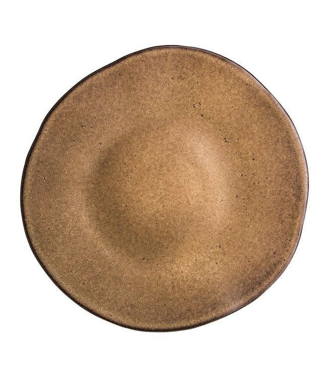 Bord 285 mm Stone Brown - Q Authentic | prijs & verp per 6 stuks