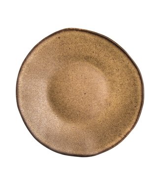Bord 210 mm Stone Brown - Q Authentic | prijs & verp per 6 stuks