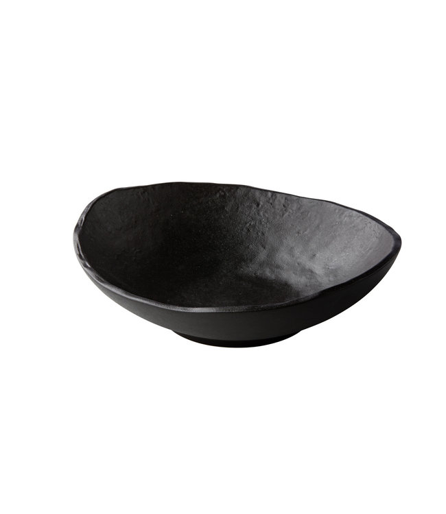 Diep bord Oyster zwart 25 cm | prijs & verp per 4 stuks