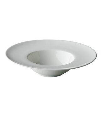 Q Fine China Bord diep met brede rand 275 mm off white - QFC | prijs & verp per 12 stuks