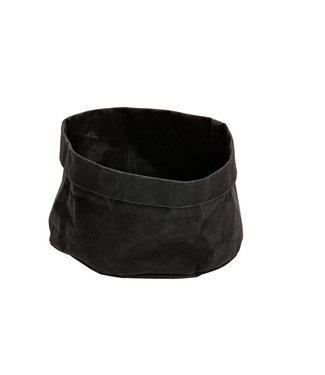 Sans Marque Broodmand wasbaar zwart 180 x 180 x 150 mm - Papier | prijs & verp per 12 stuks