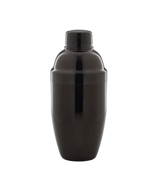 Sans Marque Cocktailshaker - Cobbler shaker 50 cl 3-dlg gun metal zwart