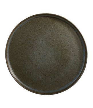 Q Authentic Bord met opstaande rand 265 mm Stone green - Q Authentic | prijs & verp per 6 stuks