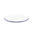 Bord wit met blauwe rand 260 mm | prijs & verp per 12 stuks