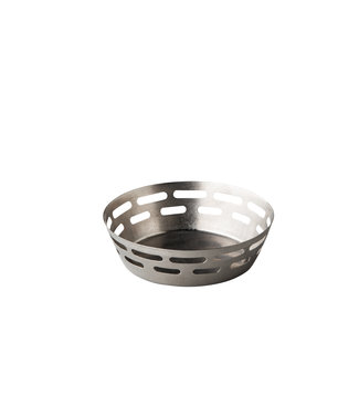 Sans Marque Broodmand vintage zilver Ø170 x 50 mm - Roestvrijstaal