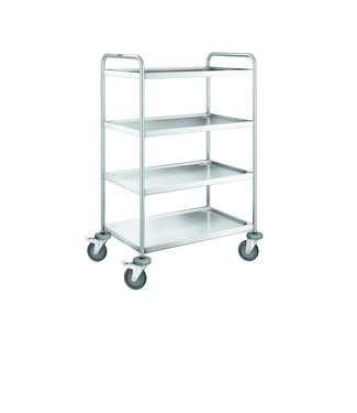 Blanco / B.PRO Serveerwagen SW 8x5-4 900 x 600 x 1290 mm uitw. - Blanco / B.PRO