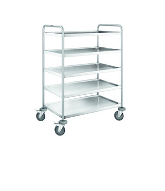 Blanco / B.PRO Serveerwagen SW 9x6-5 1000 x 650 x 1290 mm uitw. - Blanco / B.PRO