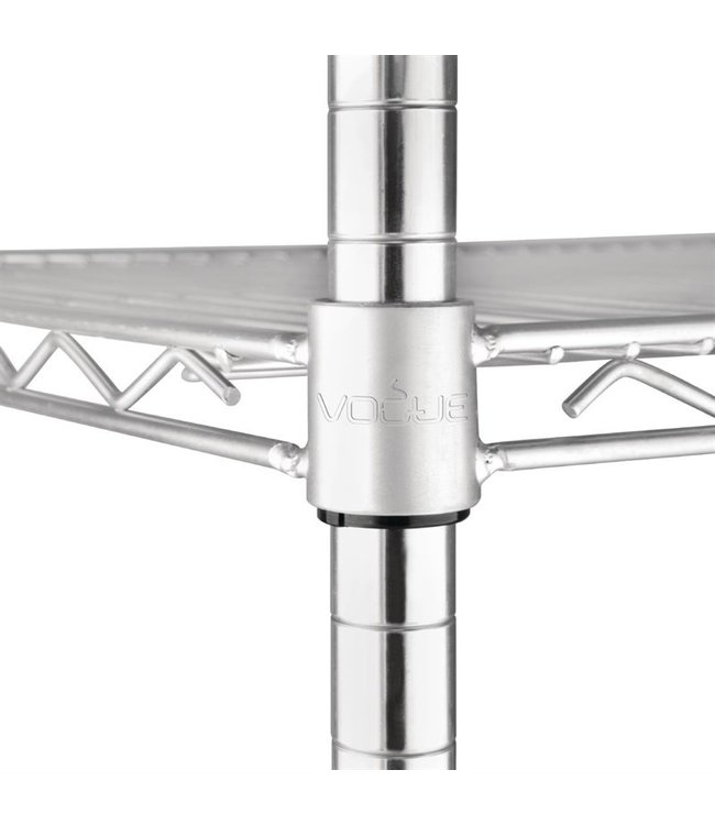 Voorraadrek met 4 schappen (div afm: 915-1830 x 457 mm) - Fusion basic