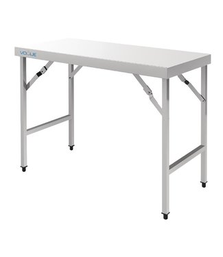 Fusion basic Werktafel inklapbaar 1200 mm roestvrijstaal - Fusion basic