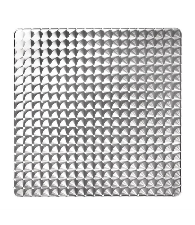 Tafel vierkant met roestvrijstalen blad 700 x 700 x 720 mm - Aluminium