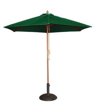 Ronde groene parasol 3 mtr