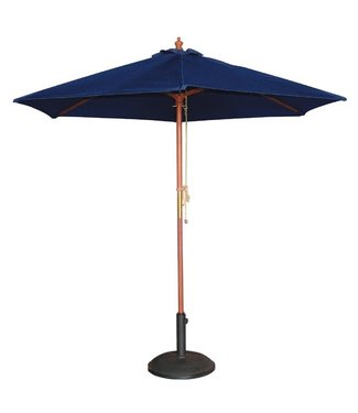 Parasol rond donkerblauw 2,5 mtr - Hout
