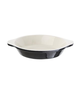 Fusion basic Gratineerschaal rond zwart 75 cl 225 x 45 mm gietijzer - Fusion basic