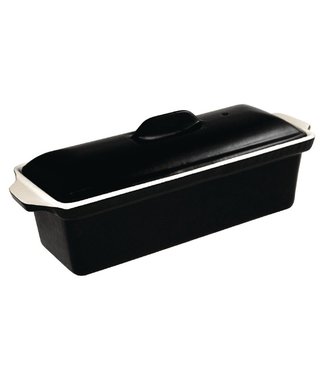 Fusion basic Paté- en terrinevorm rechthoekig zwart 1,7 ltr 340 x 105 x 110 mm gietijzer - Fusion basic