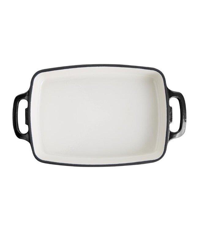 Ovenschaal rechthoekig zwart 2,8 ltr 295 x 220 x 50 mm gietijzer - Fusion basic