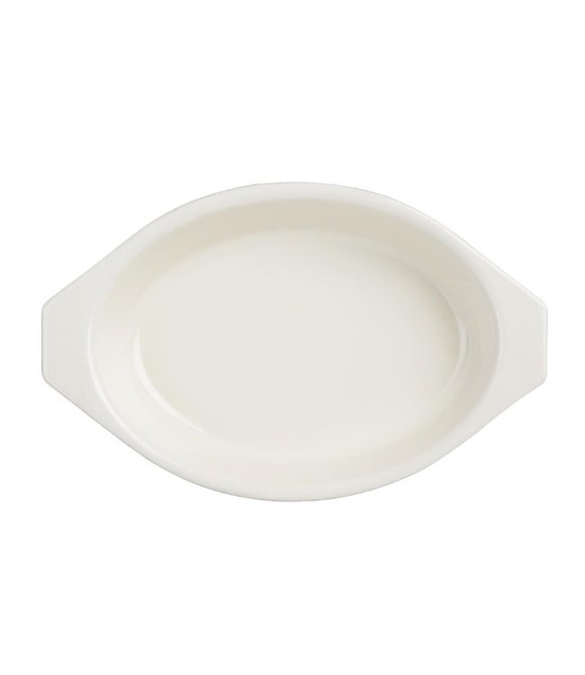 Gratineerschaal ovaal rood 65 cl 140 x 195 x 40 mm gietijzer - Fusion basic