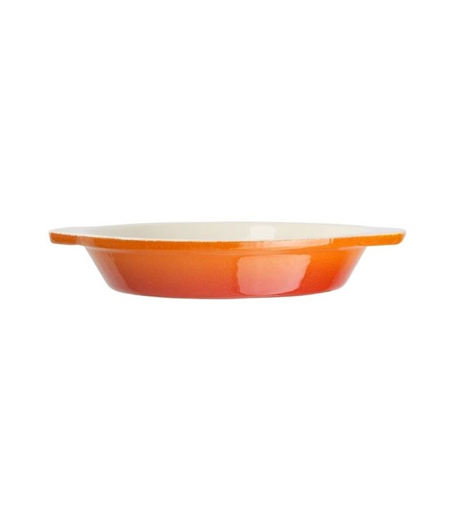 Gratineerschaal rond oranje 40 cl 150 x 30 mm gietijzer - Fusion basic
