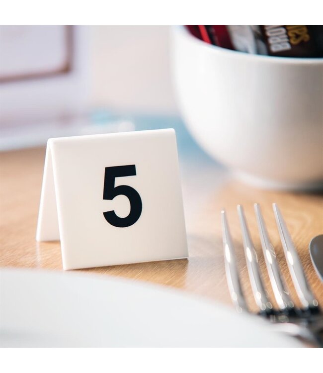 Tafelnummers 1-10 kunststof - Fusion plus