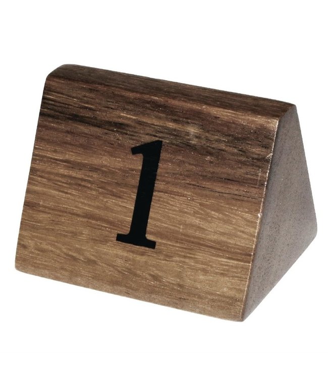 Tafelnummers 1-10 hout - Fusion plus