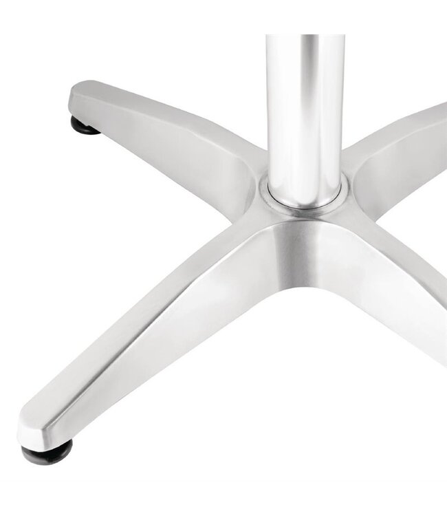 Bistrotafel vierkant met essenhouten blad 700 x 700 x 720 mm - Staal