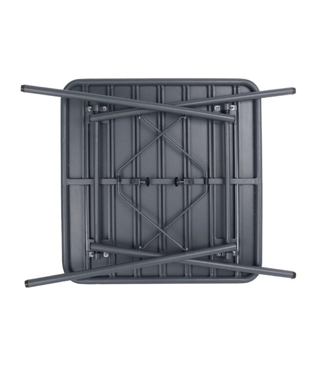 Tafel opklapbaar vierkant grijs 700 x 700 x 710 mm - Staal