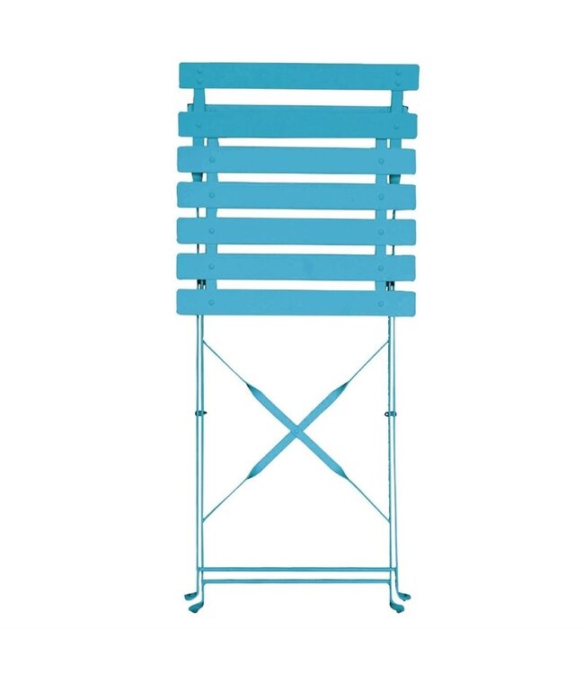 Stoel opklapbaar turquoise 387 x 471 x 800 mm - Staal | prijs & verp per 2 stuks