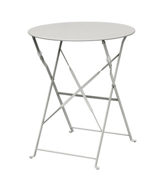 Tafel rond opklapbaar grijs 595 x 710 mm - Staal