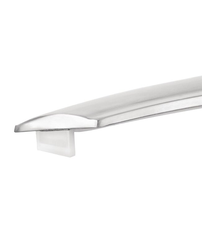 Tafel rond met kantelbaar essenhouten blad 600 x 720 mm - Aluminium