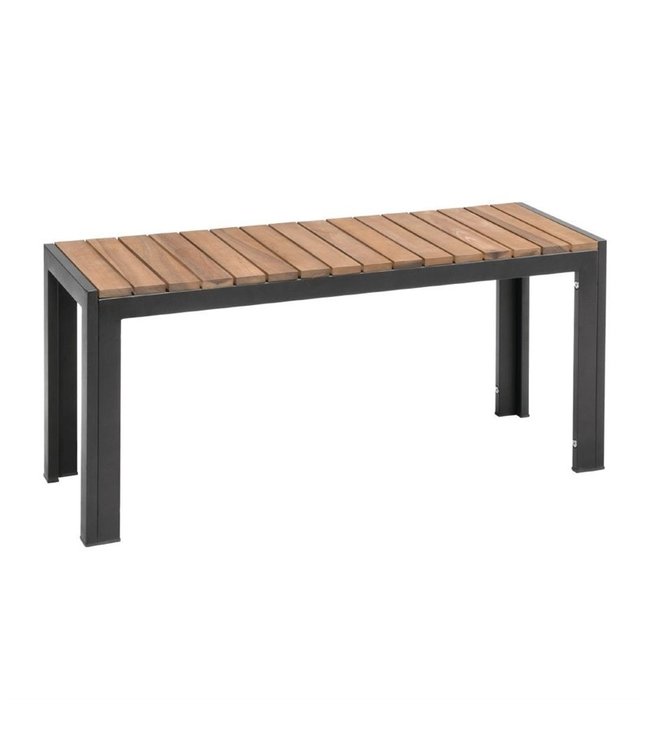 Bank 1000 x 350 x 450 mm - Staal en hout | prijs & verp per 2 stuks