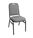 Banketstoel met vierkante rugleuning grijs 440 x 450 x 895 mm | prijs & verp per 4 stuks