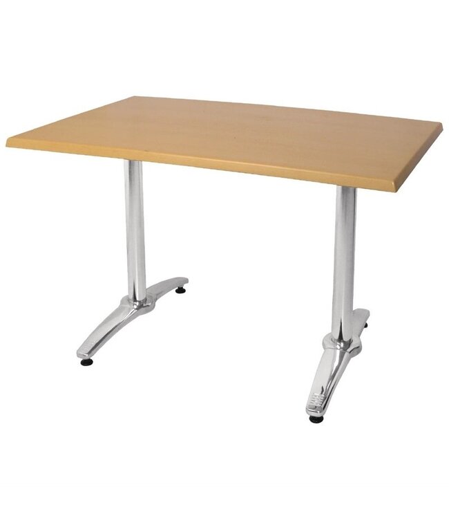 Tafelpoot dubbel - Aluminium