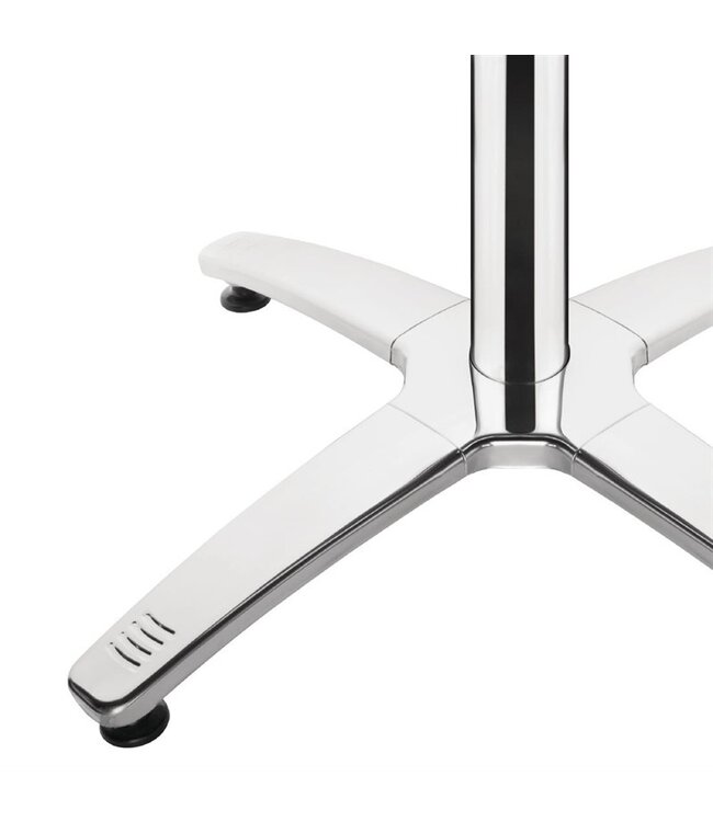 Tafelpoot met 4 poten 650 x 650 x 680 mm - Aluminium