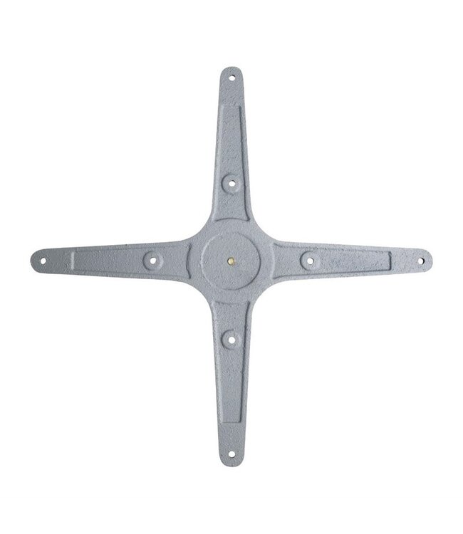 Tafelpoot met 4 poten 650 x 650 x 680 mm - Aluminium