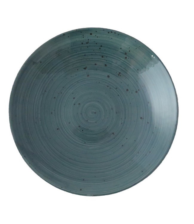 Bord Coup  plat 230 mm blauw Rustic - Continental